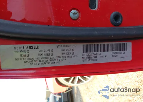 2017 Dodge Challenger R/T z USA, uszkodzony, nr VIN 2C3CDZBT7HH651506